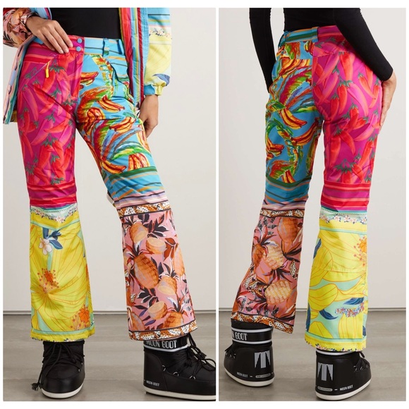 Farm Rio Mixed Scarves Ski Pants